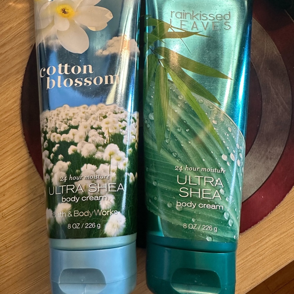 Bath & Body Works Blue and Green Moisturizer Set